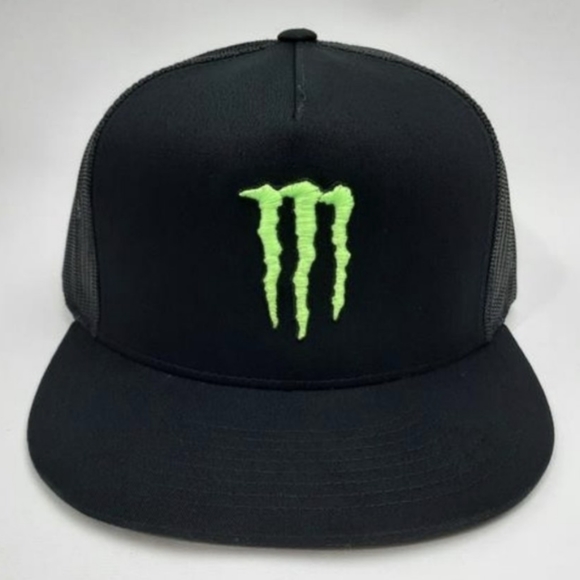 MONSTER FOX Racing Gear Motocross SXS MX Dirtbikes Shox Rally Trucker Hat Cap - Picture 3 of 5